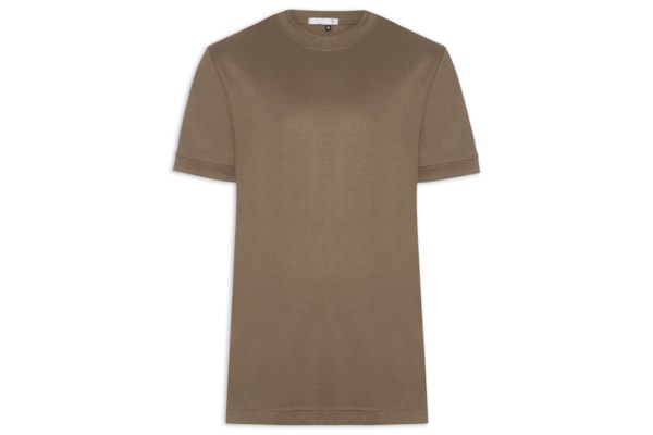 Camiseta Masculina Gola Redonda Reforçada – Marrom