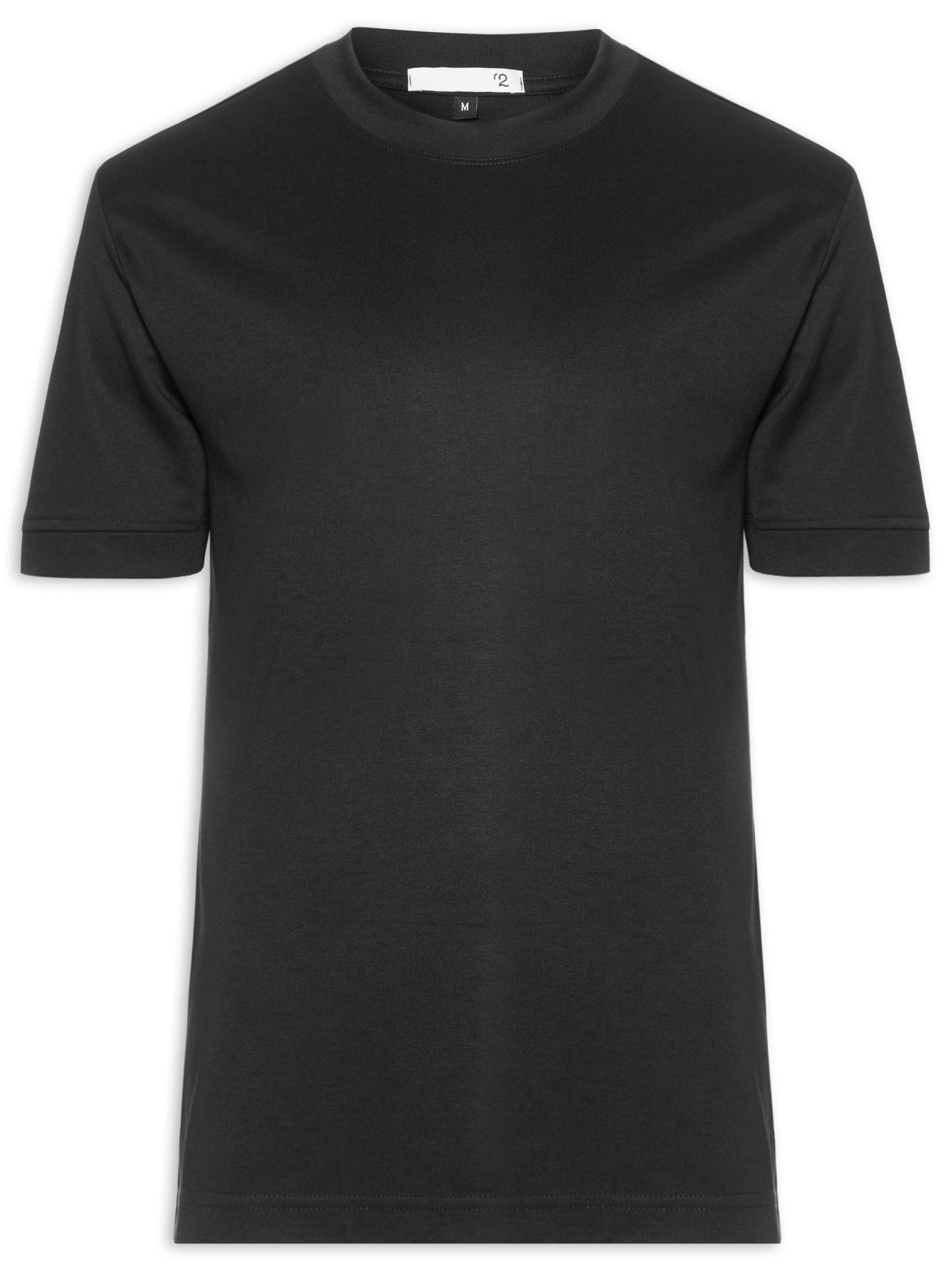 Camiseta Masculina Gola Redonda Reforçada – Preto '2 Essential