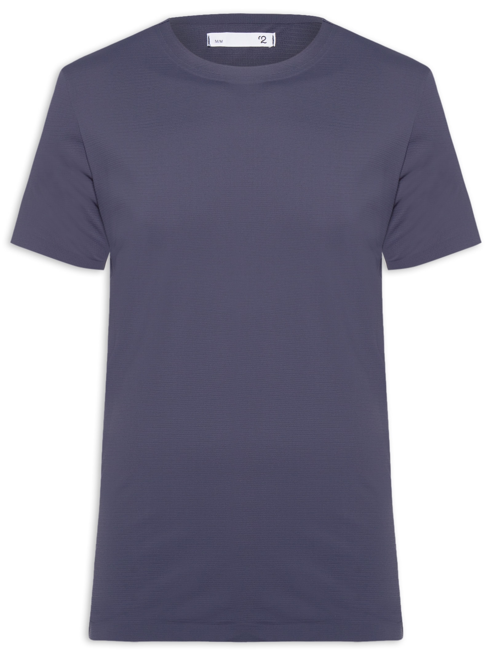 Camiseta Masculina Gola Redonda Tecnologia Caimento Perfeito Azul '2 Essential