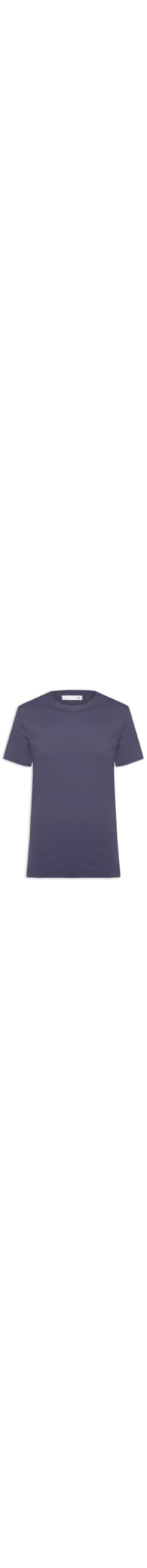 Camiseta Masculina Gola Redonda Tecnologia Caimento Perfeito - Azul
