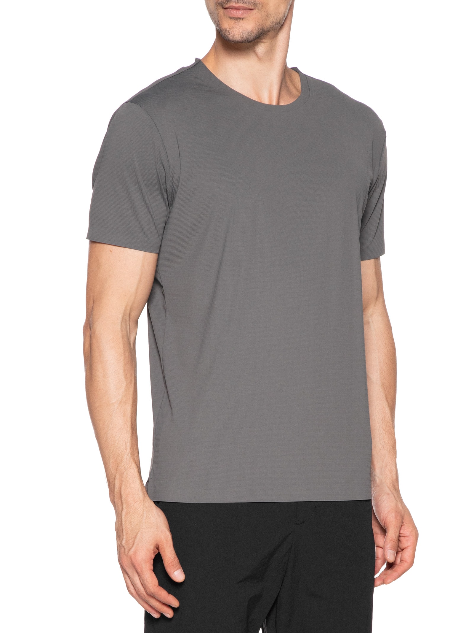 Camiseta Masculina Gola Redonda Tecnologia Caimento Perfeito Cinza '2 Essential