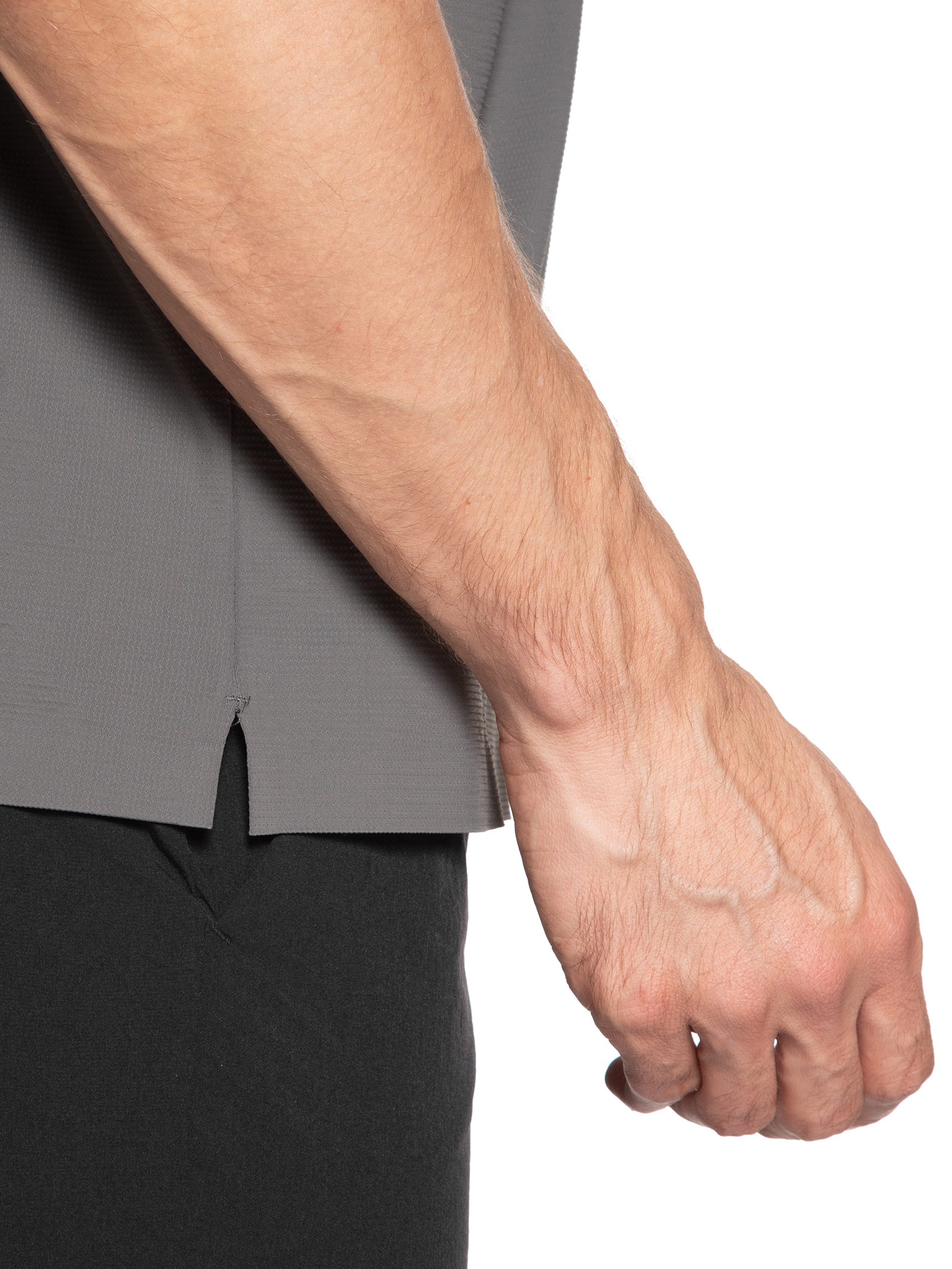 Camiseta Masculina Gola Redonda Tecnologia Caimento Perfeito Cinza '2 Essential