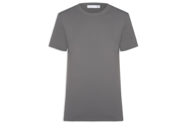 Camiseta Masculina Gola Redonda Tecnologia Caimento Perfeito - Cinza