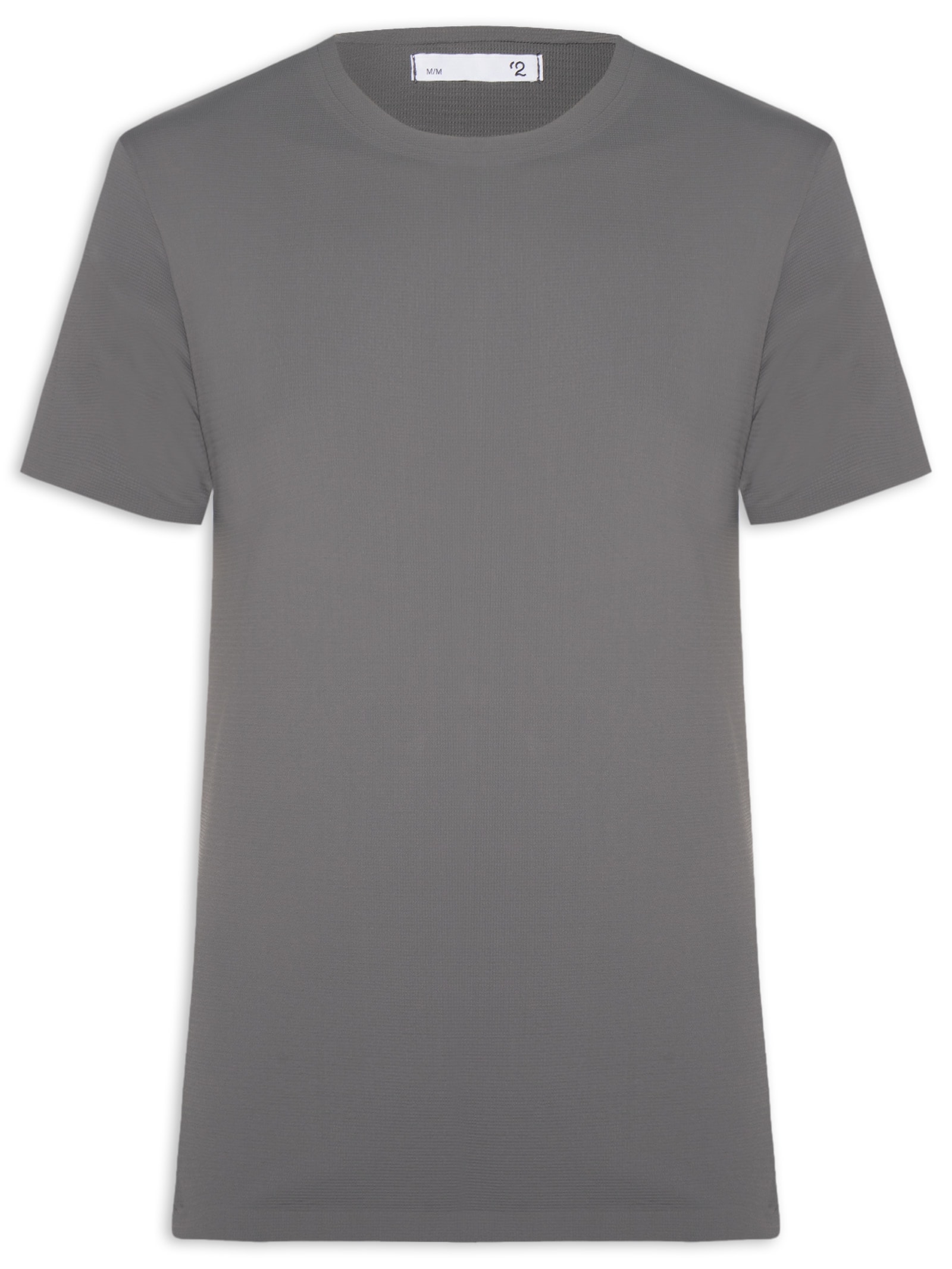 Camiseta Masculina Gola Redonda Tecnologia Caimento Perfeito Cinza '2 Essential