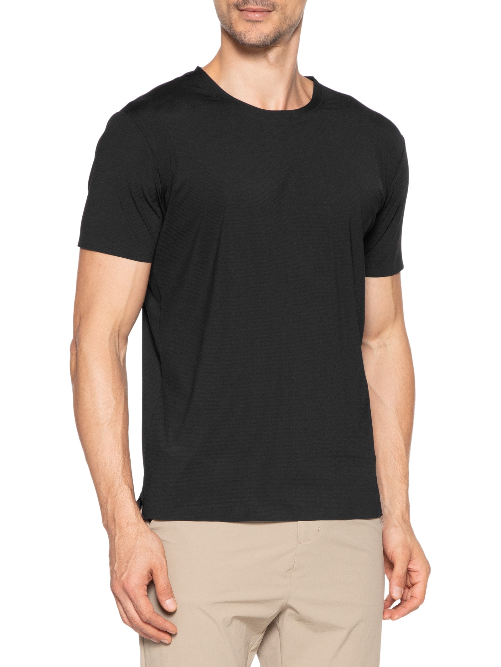 Camiseta Masculina Gola Redonda Tecnologia Caimento Perfeito Preto '2 Essential