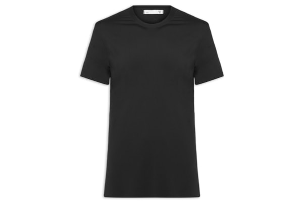 Camiseta Masculina Gola Redonda Tecnologia Caimento Perfeito - Preto