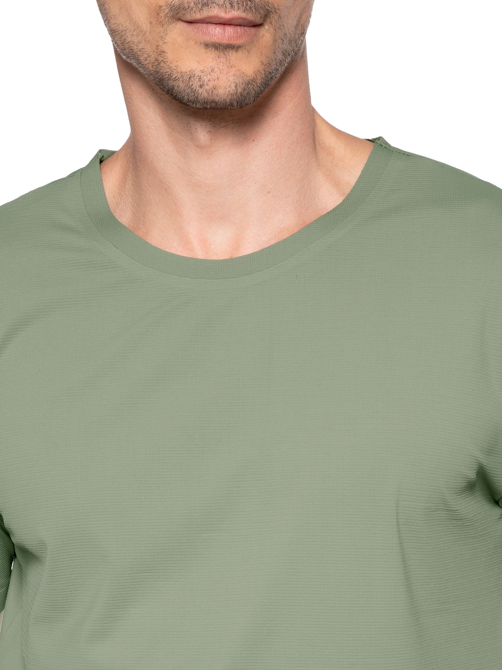 Camiseta Masculina Gola Redonda Tecnologia Caimento Perfeito Verde '2 Essential
