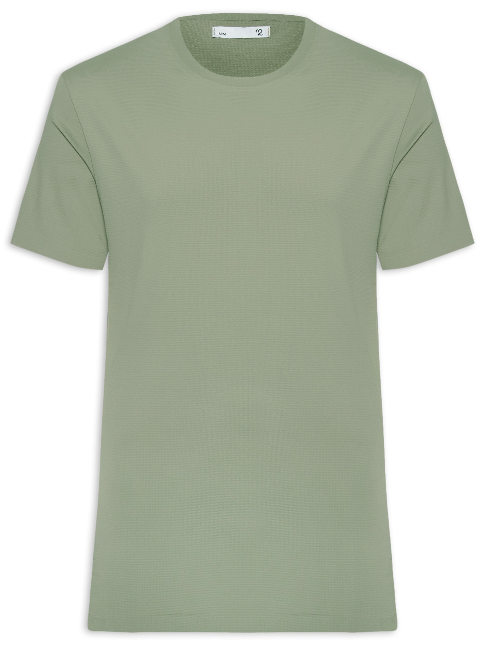 Camiseta Masculina Gola Redonda Tecnologia Caimento Perfeito Verde '2 Essential