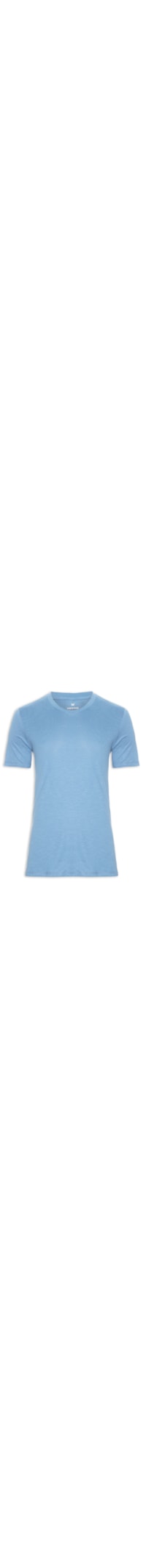 Camiseta Masculina Gola V - Azul