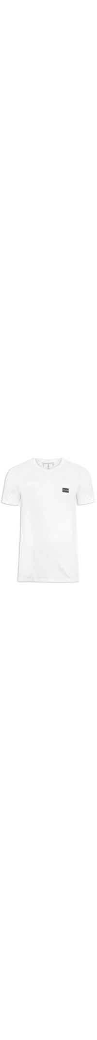 Camiseta Masculina Gola V - Branco
