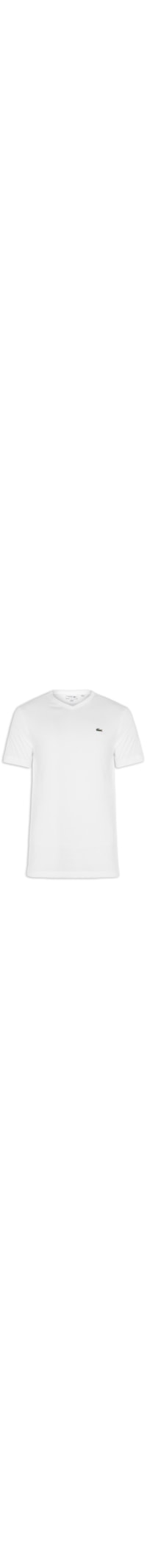 Camiseta Masculina Gola V - Branco