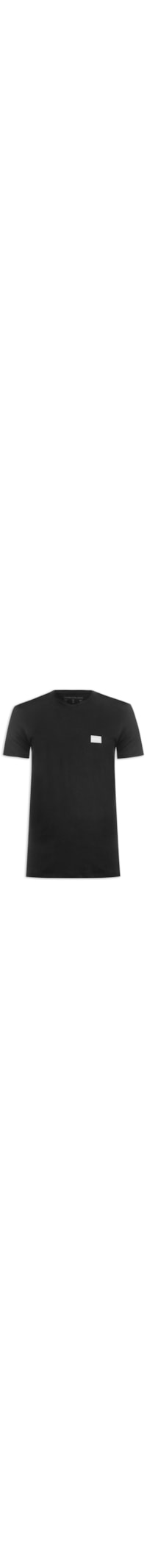 Camiseta Masculina Gola V - Preto