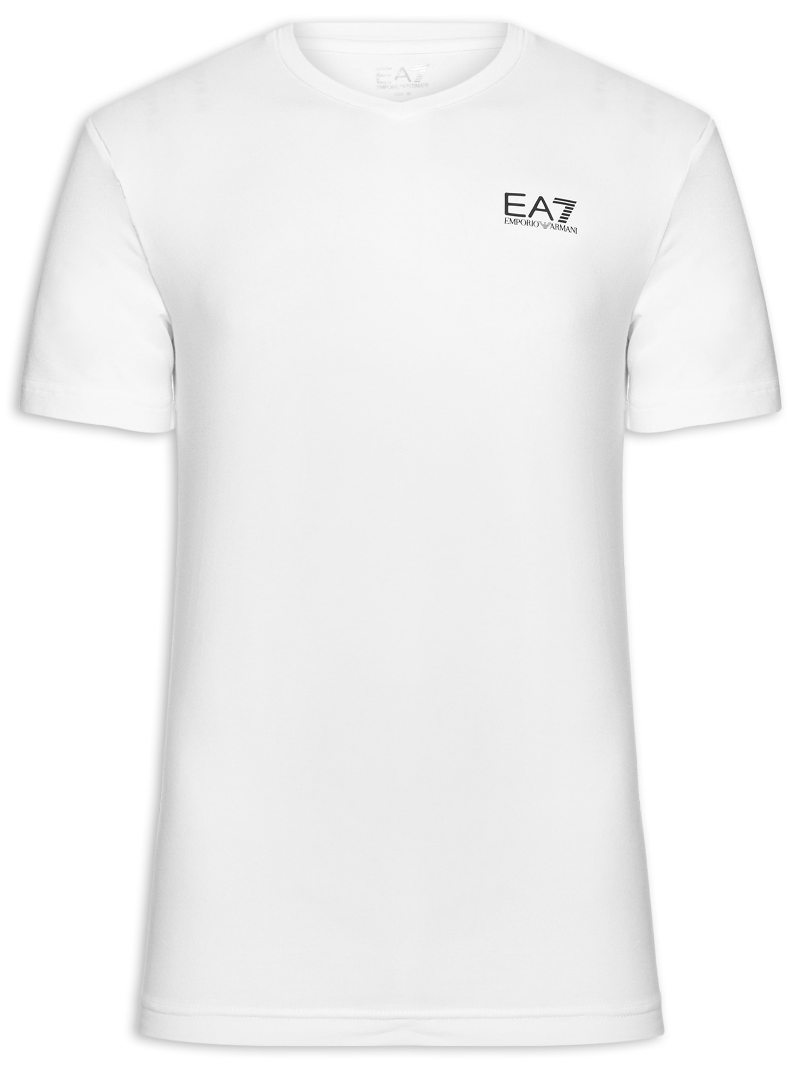 Camiseta Masculina Gola V Train Core Branco Ea7 Emporio Armani