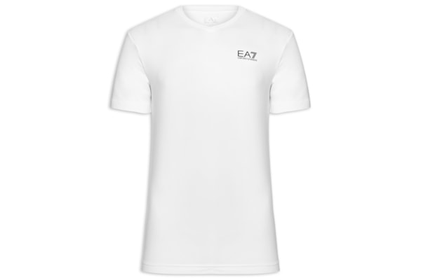 Camiseta Masculina Gola V Train Core - Branco
