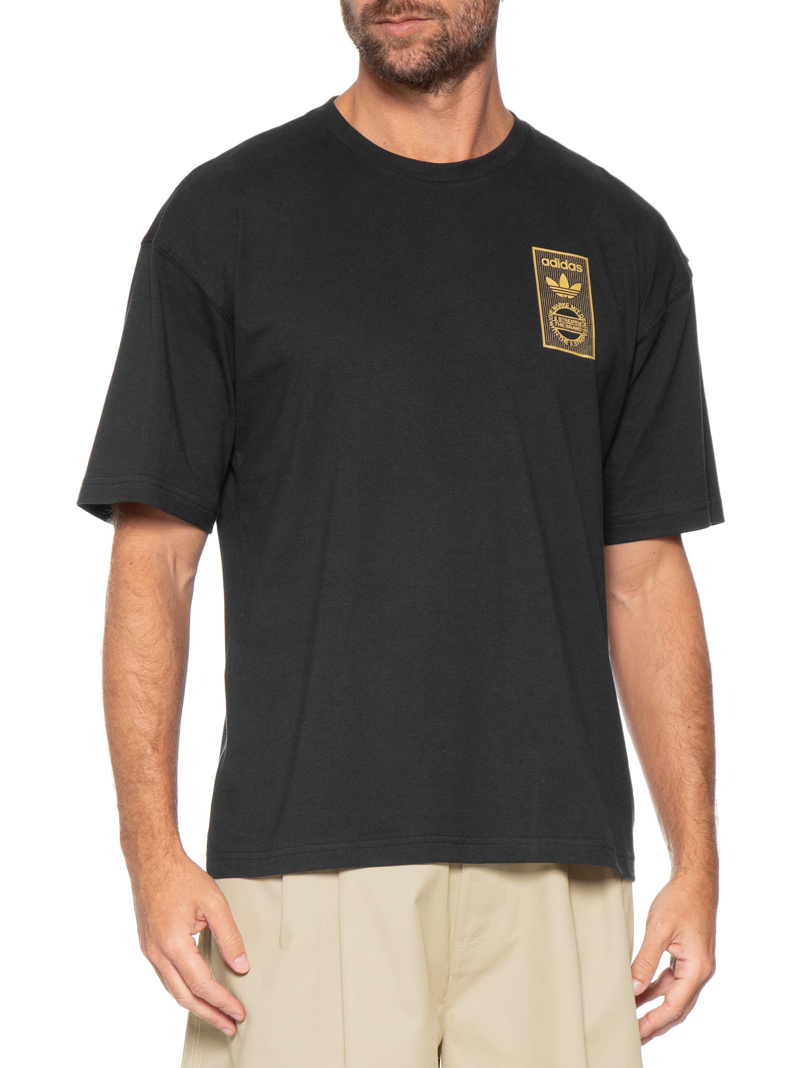 Camiseta Masculina  Gold Preto Adidas Originals