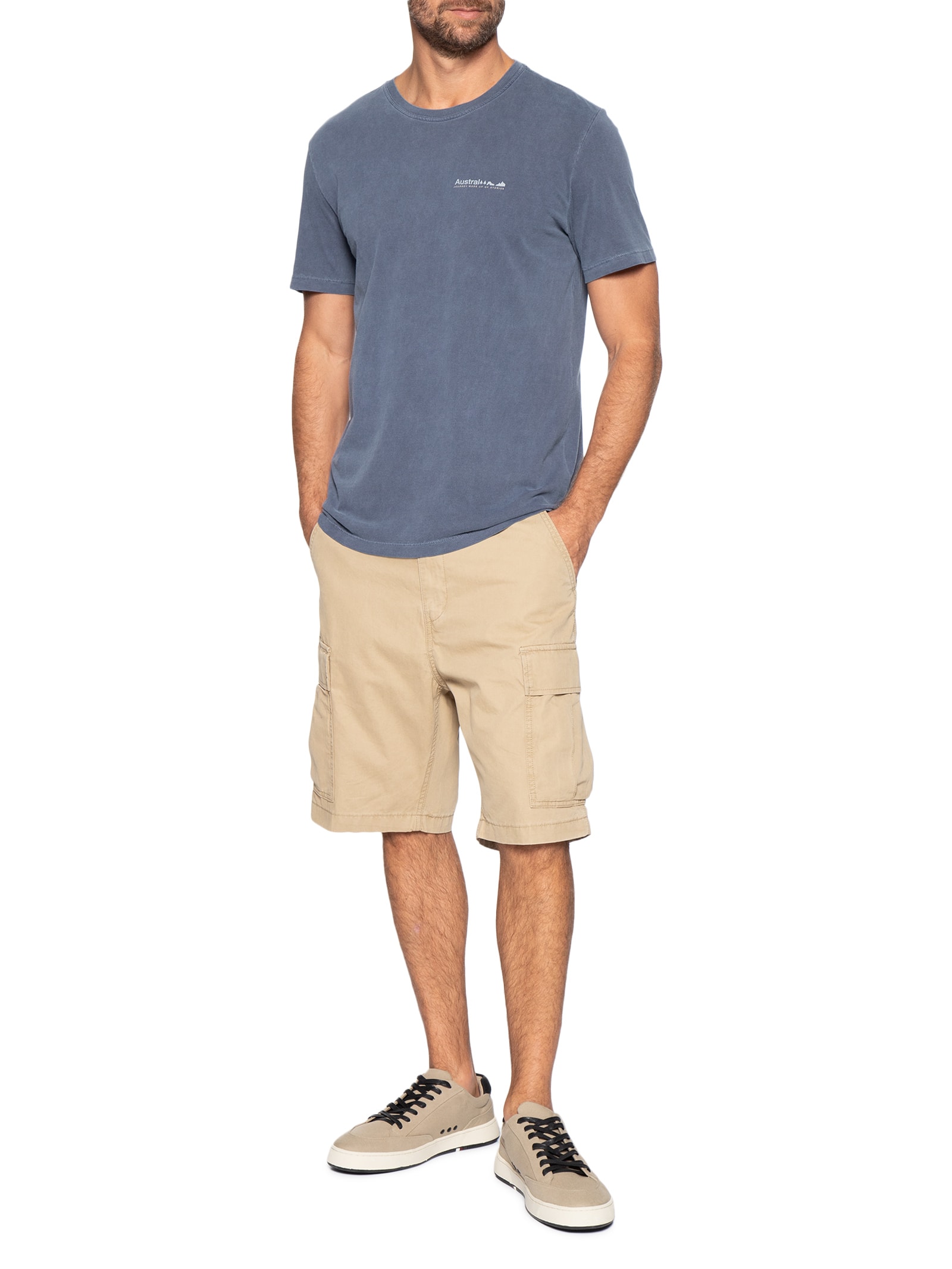 Camiseta Masculina Good Azul Austral