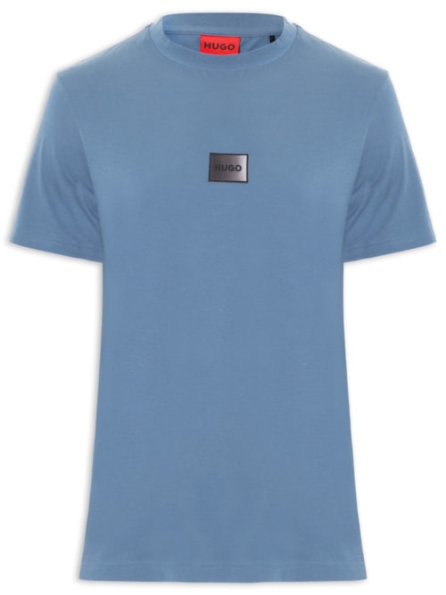 Camiseta Masculina Gradient Logo Crew Neck Danotie – Azul