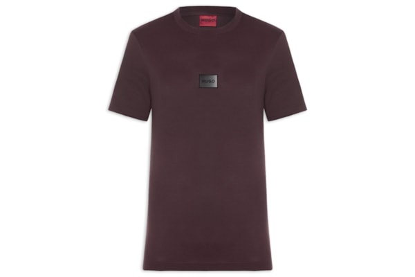 Camiseta Masculina Gradient Logo Crew Neck - Marrom