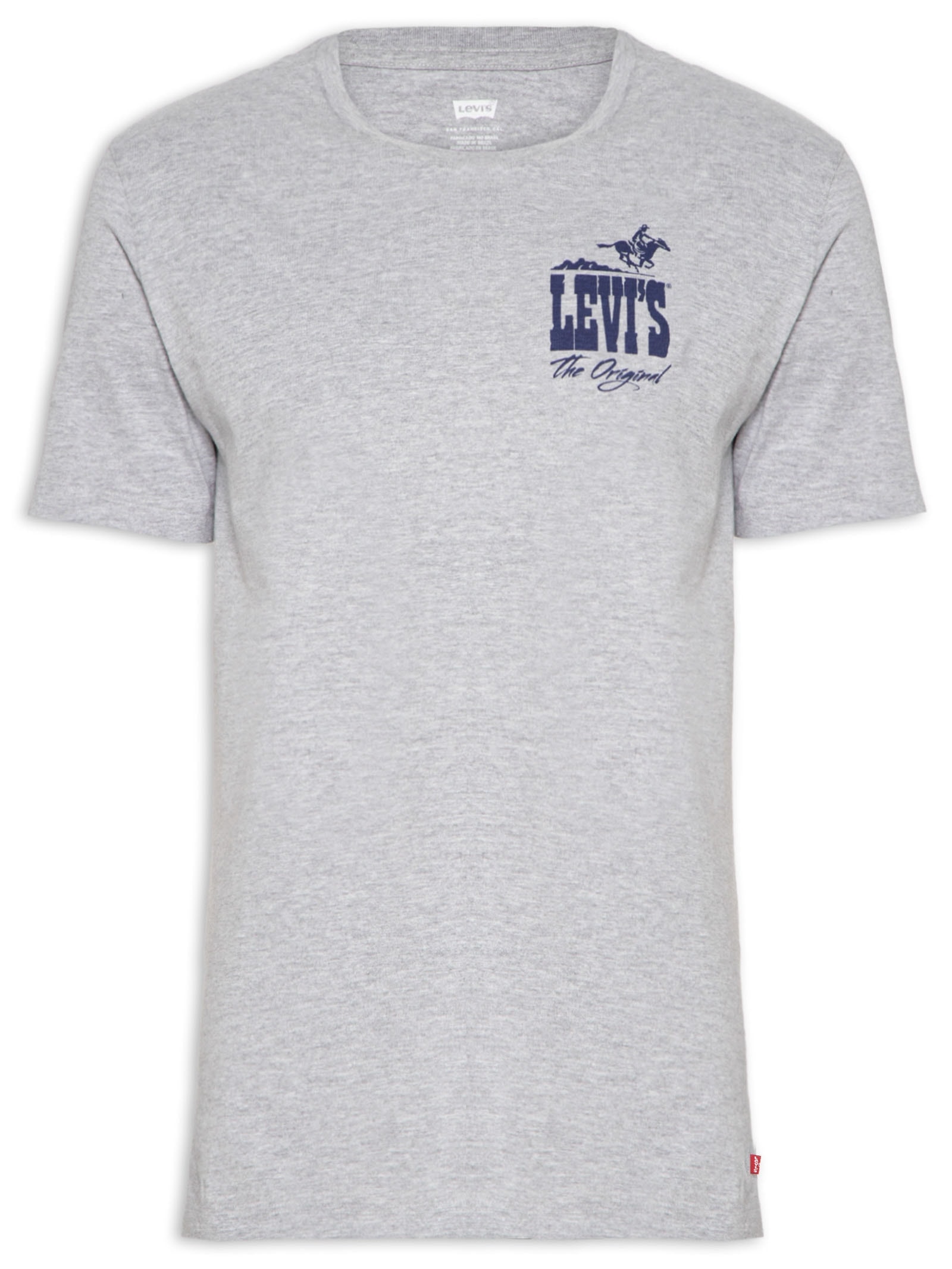 Camiseta Masculina Graphic Crewneck Tee Cinza Levi's