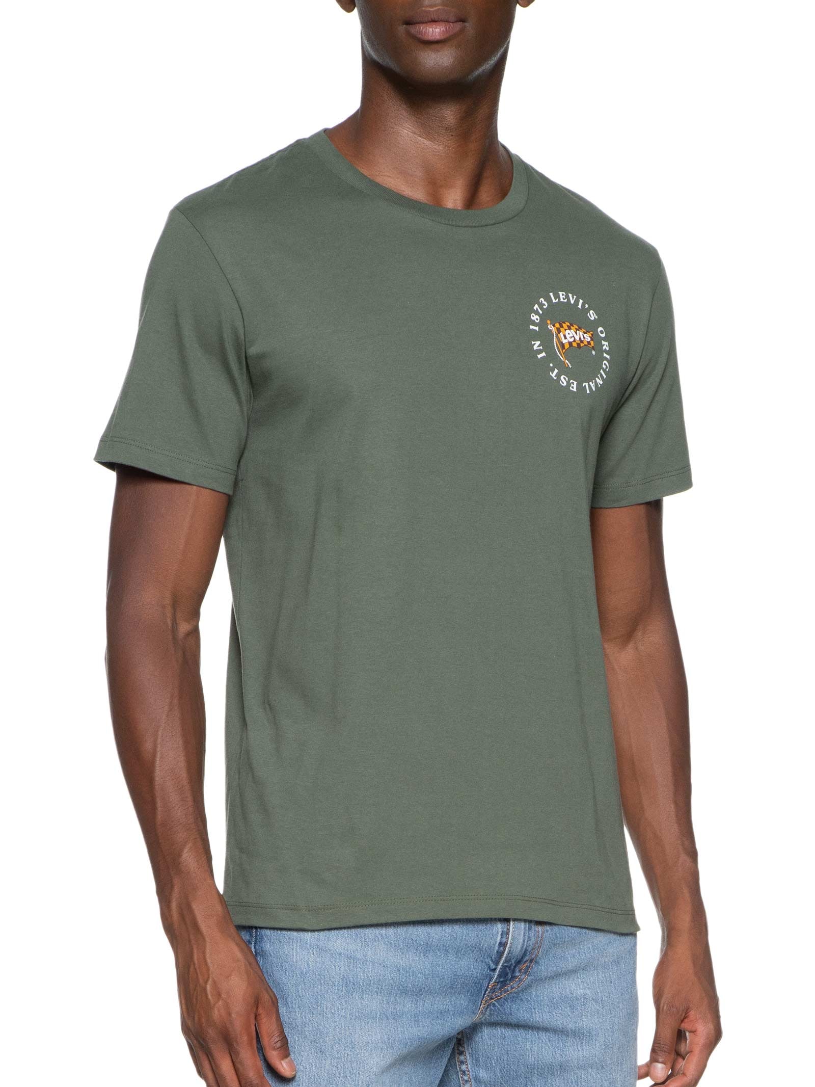 Camiseta Masculina Graphic Crewneck Tee Verde Levi's