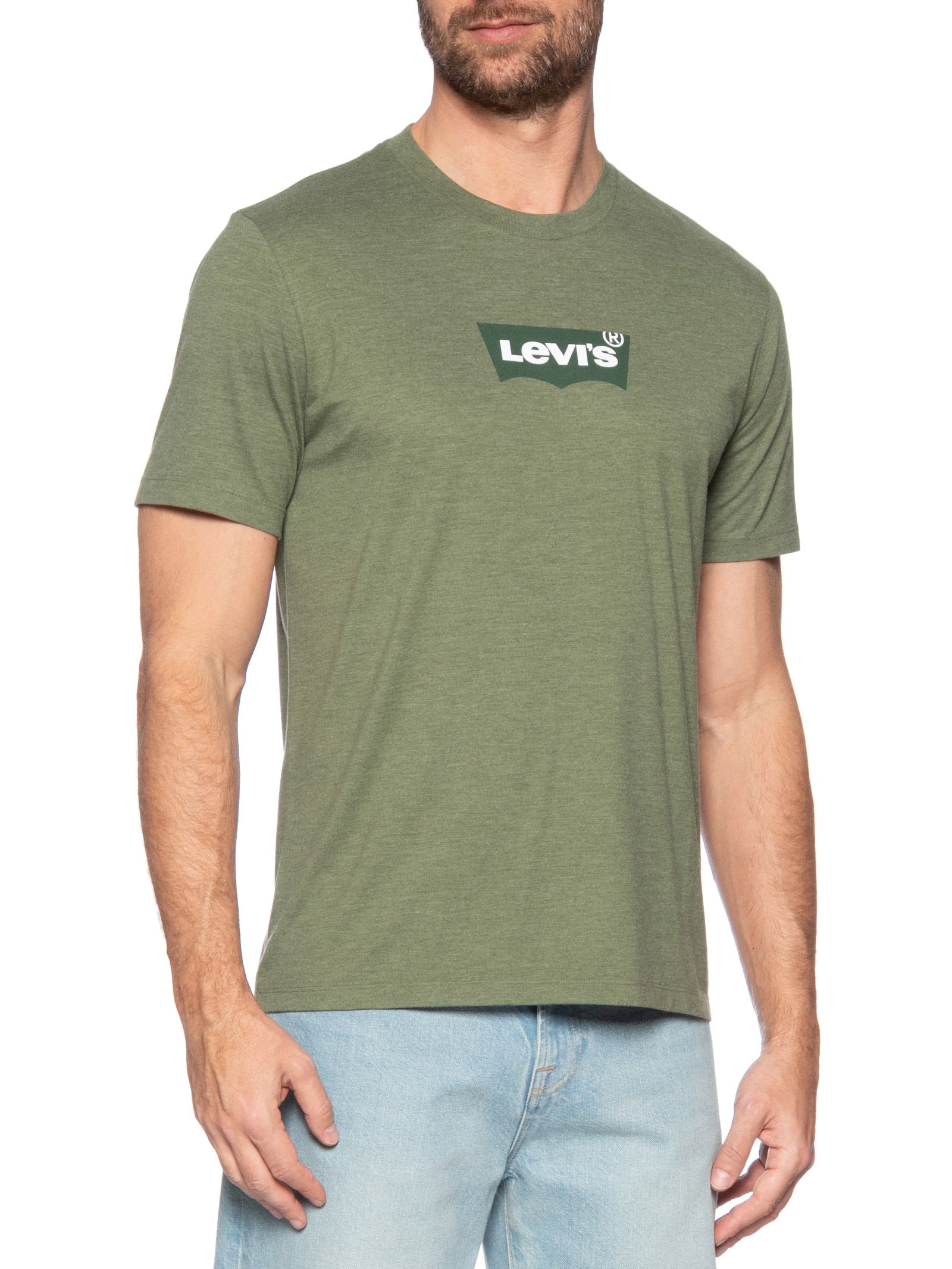 Camiseta Masculina Graphic Crewneck Tee Verde Levi's