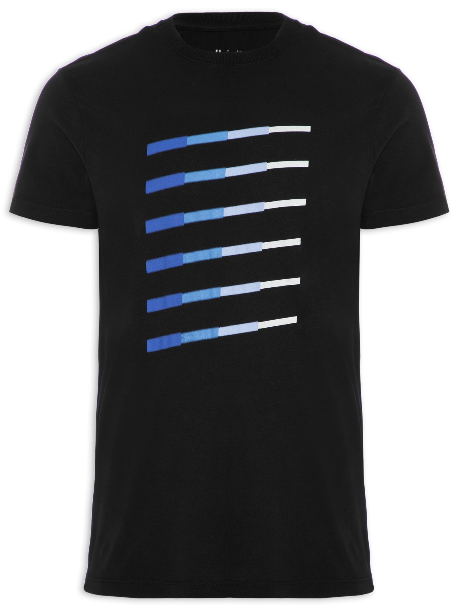 Camiseta Masculina Graphic Glass Preto Foxton