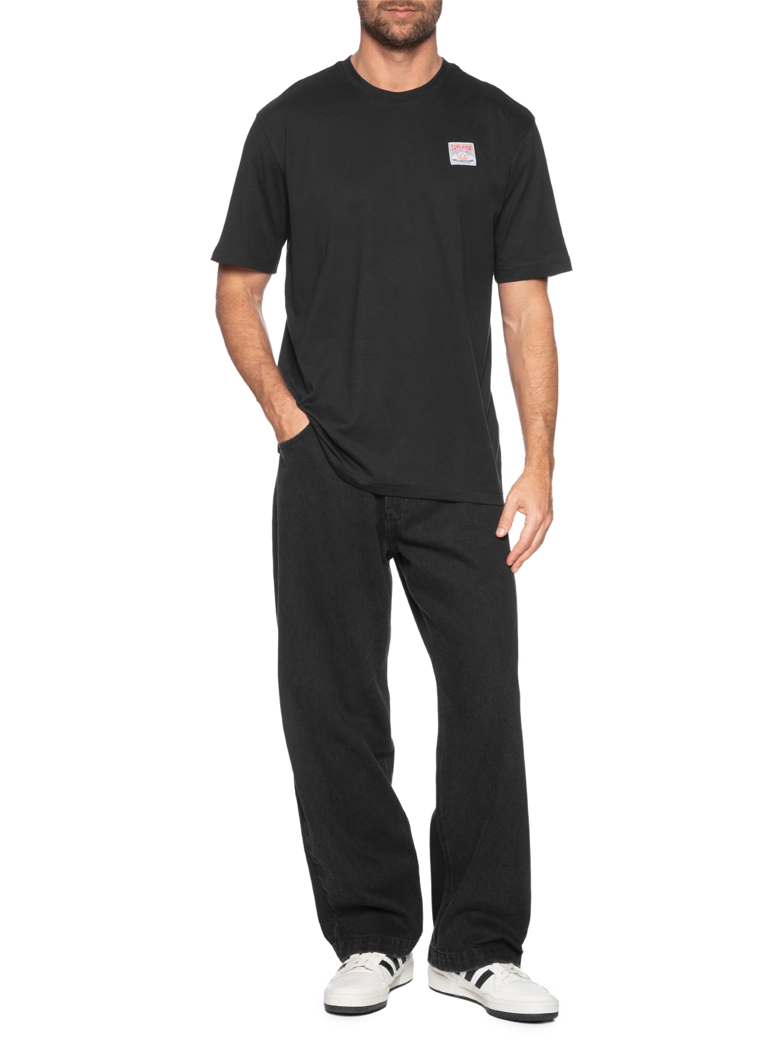 Camiseta Masculina Graphic Lo SS Preto Adidas Originals