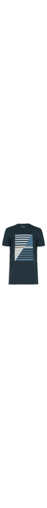 Camiseta Masculina Graphic Sea - Azul