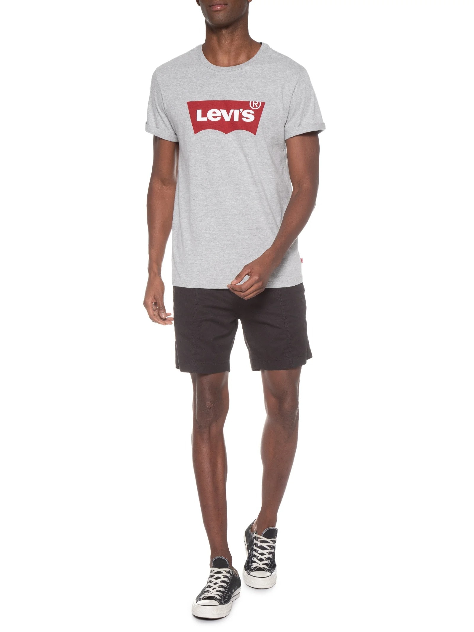 Camiseta Masculina Graphic Set-in Neck Cinza Levi's