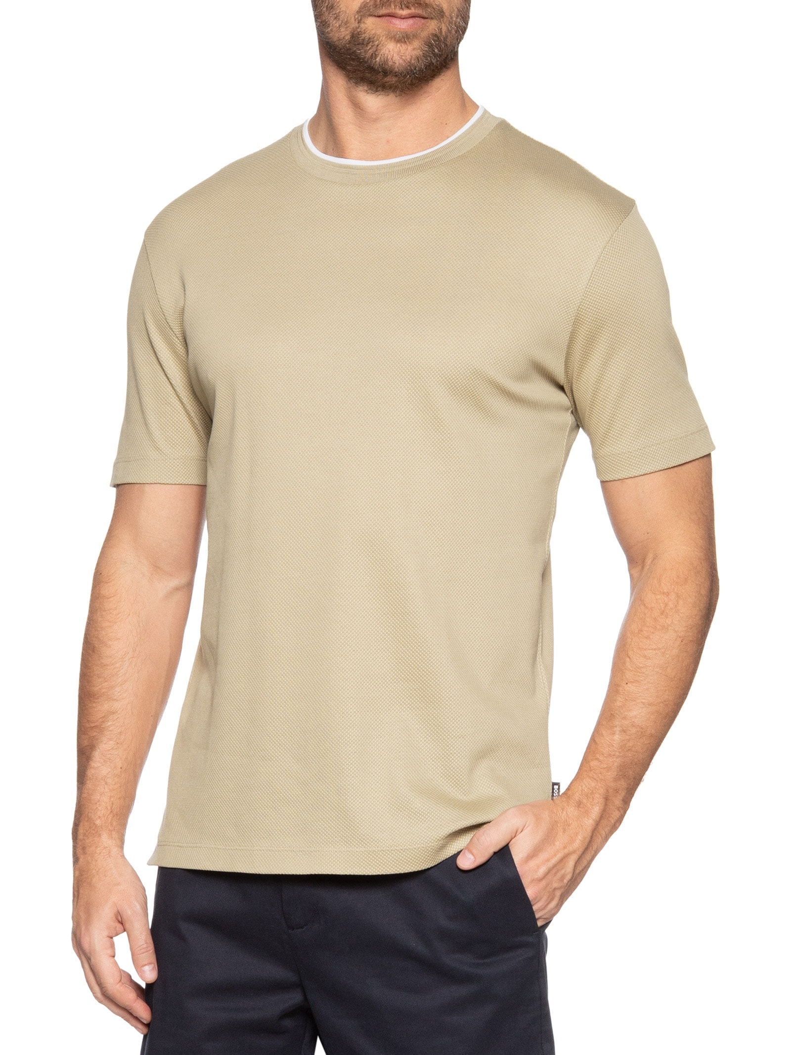 Thompson Roupas Boss - Camiseta Masculina H Thompson 59 - Bege