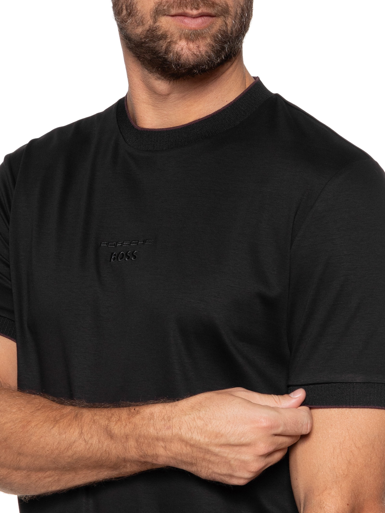 Camiseta Masculina H-Thompson Preto Boss