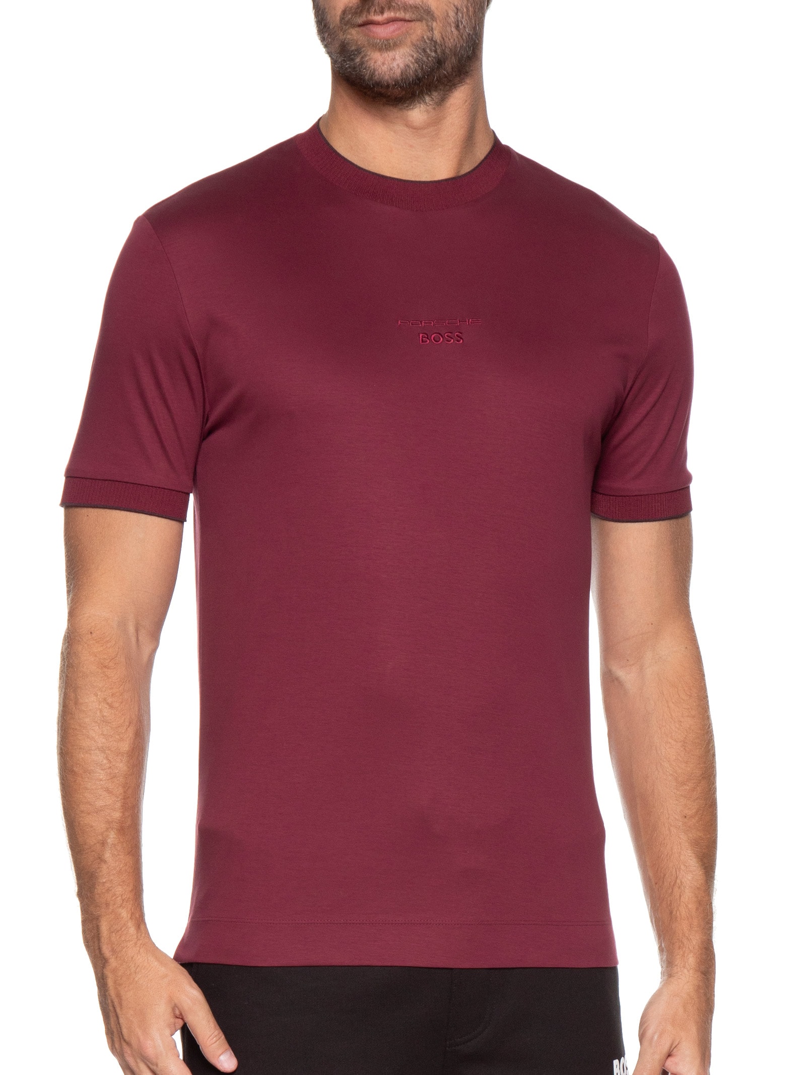 Camiseta Masculina H-Thompson Vinho Boss