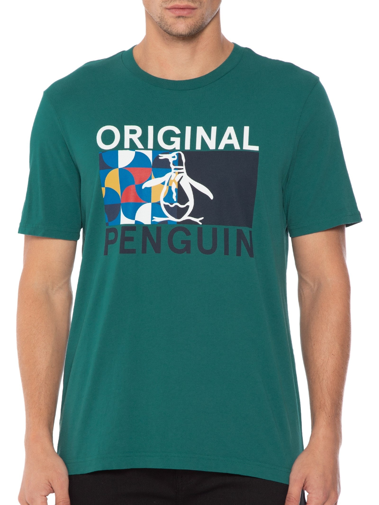 Camiseta Masculina Half Verde Original Penguin