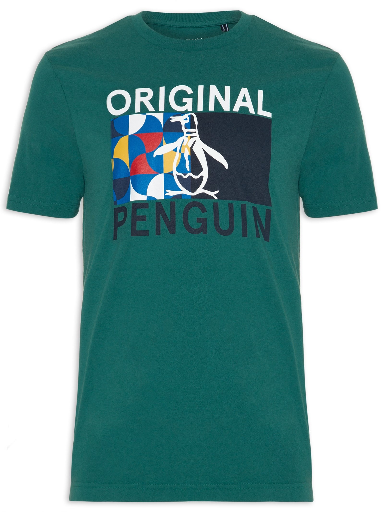 Original Penguin - Camiseta Masculina Half - Verde