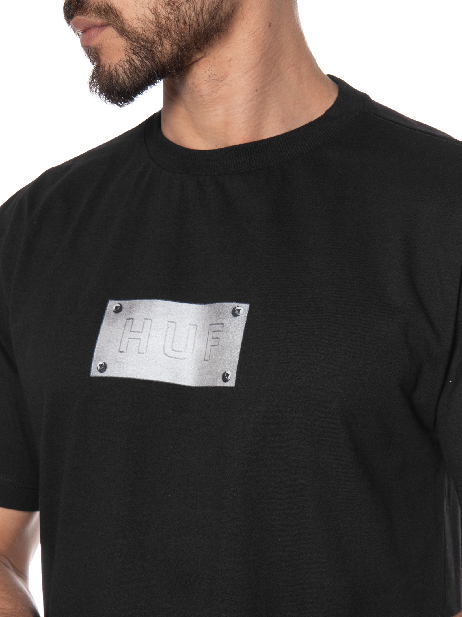 Camiseta Masculina Hardware Ss Tee Preto Huf