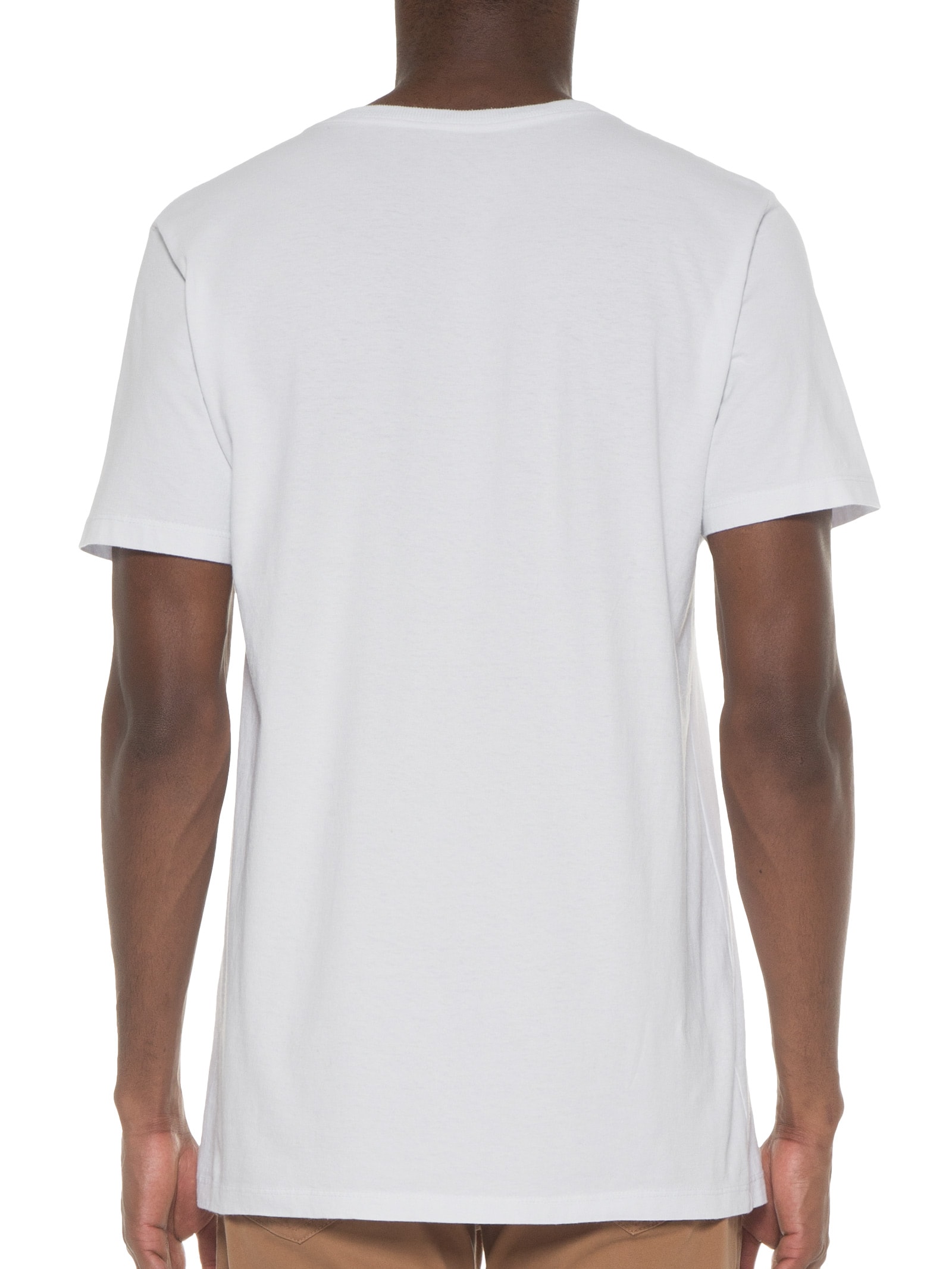 Camiseta Masculina Heart Beat Branco Purple Yellow