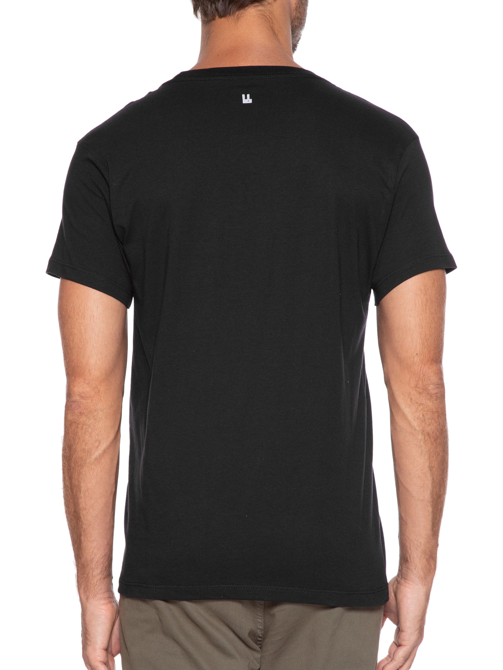 Camiseta Masculina Heliconia Preto Foxton