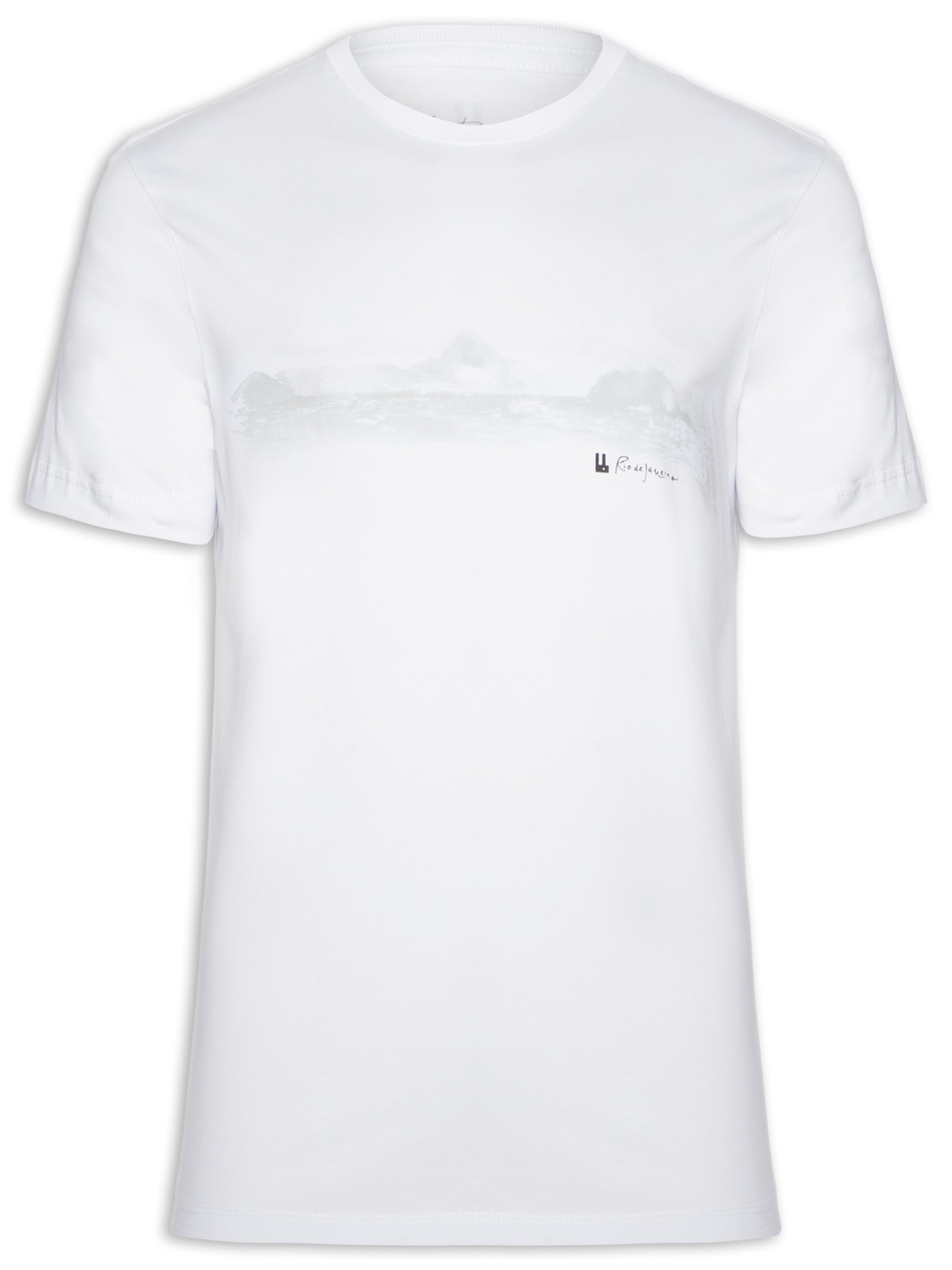 Camiseta Masculina Horizonte Branco Foxton