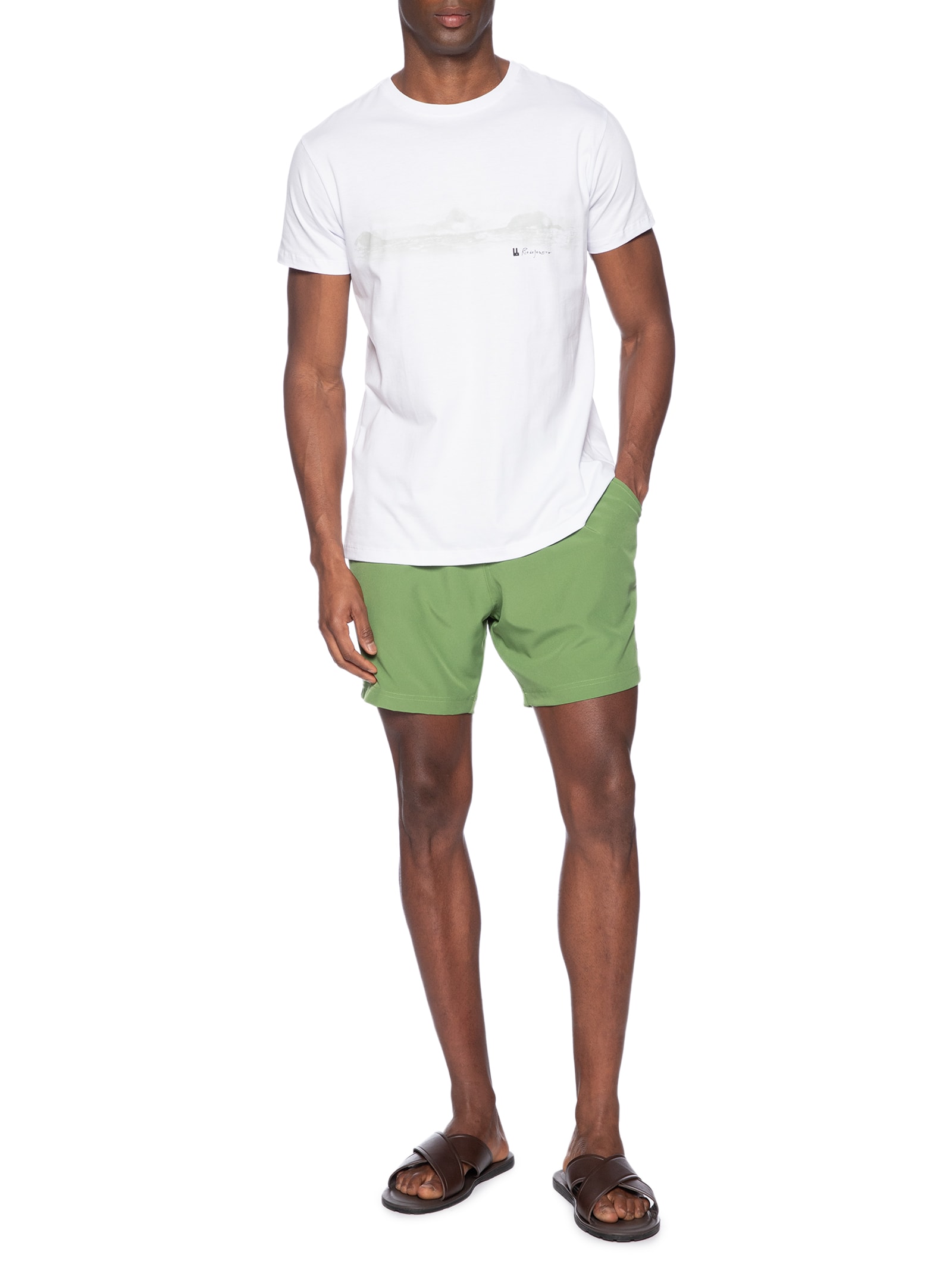 Camiseta Masculina Horizonte Branco Foxton