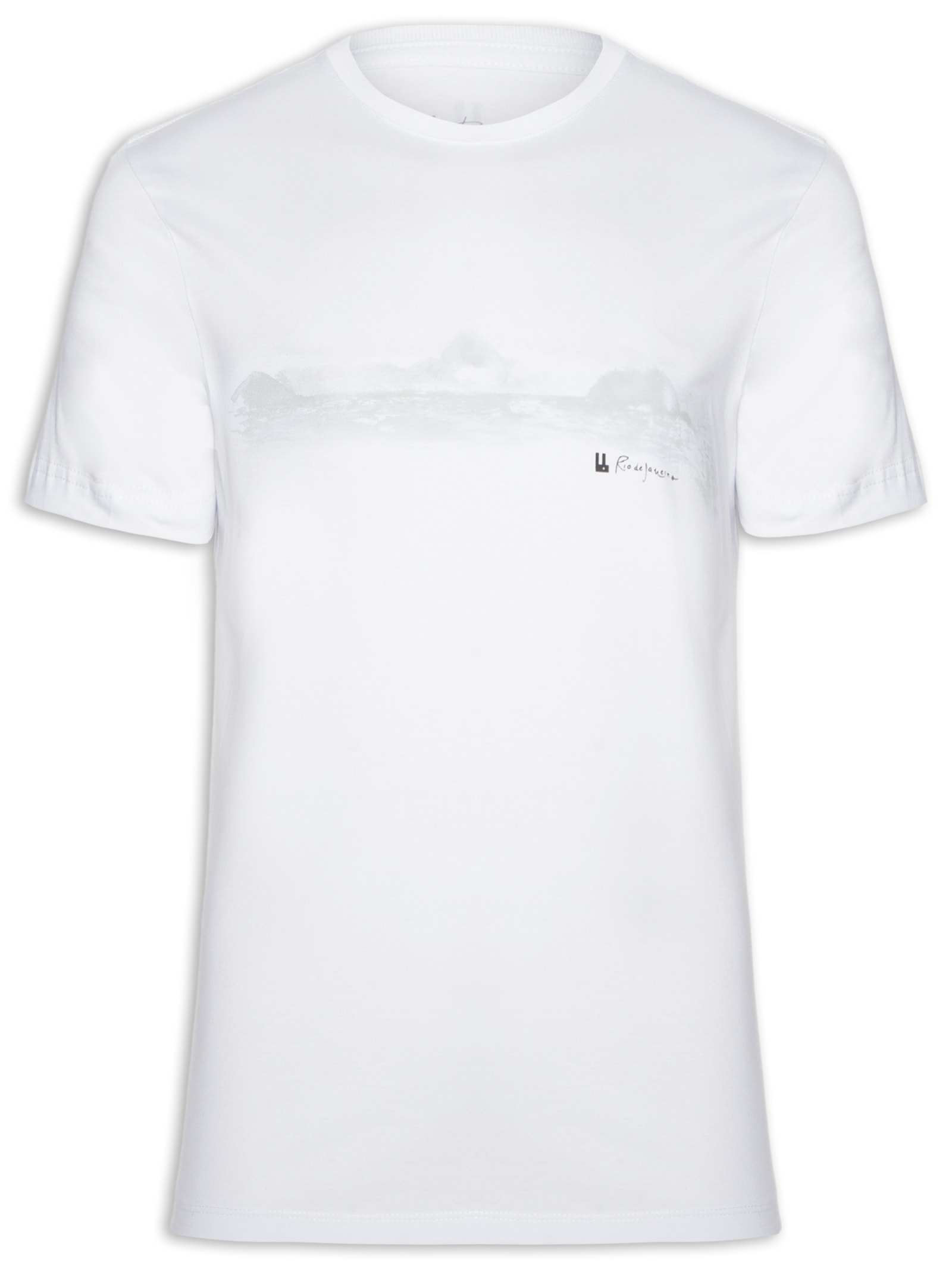 Camiseta Masculina Horizonte Branco Foxton
