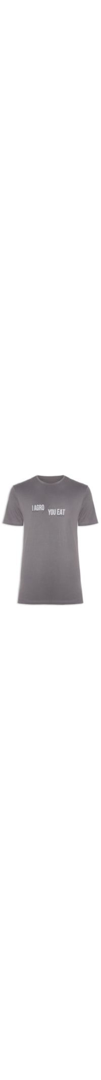 Camiseta Masculina I Agro You Eat - Cinza