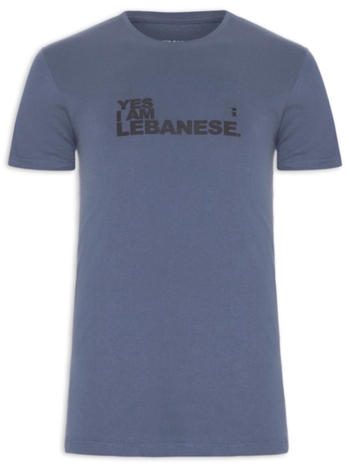 Camiseta Masculina I Am Lebanese – Azul
