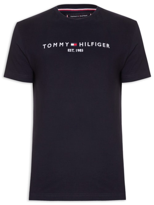 Camiseta Masculina Im Core Tommy Logo Tee – Azul