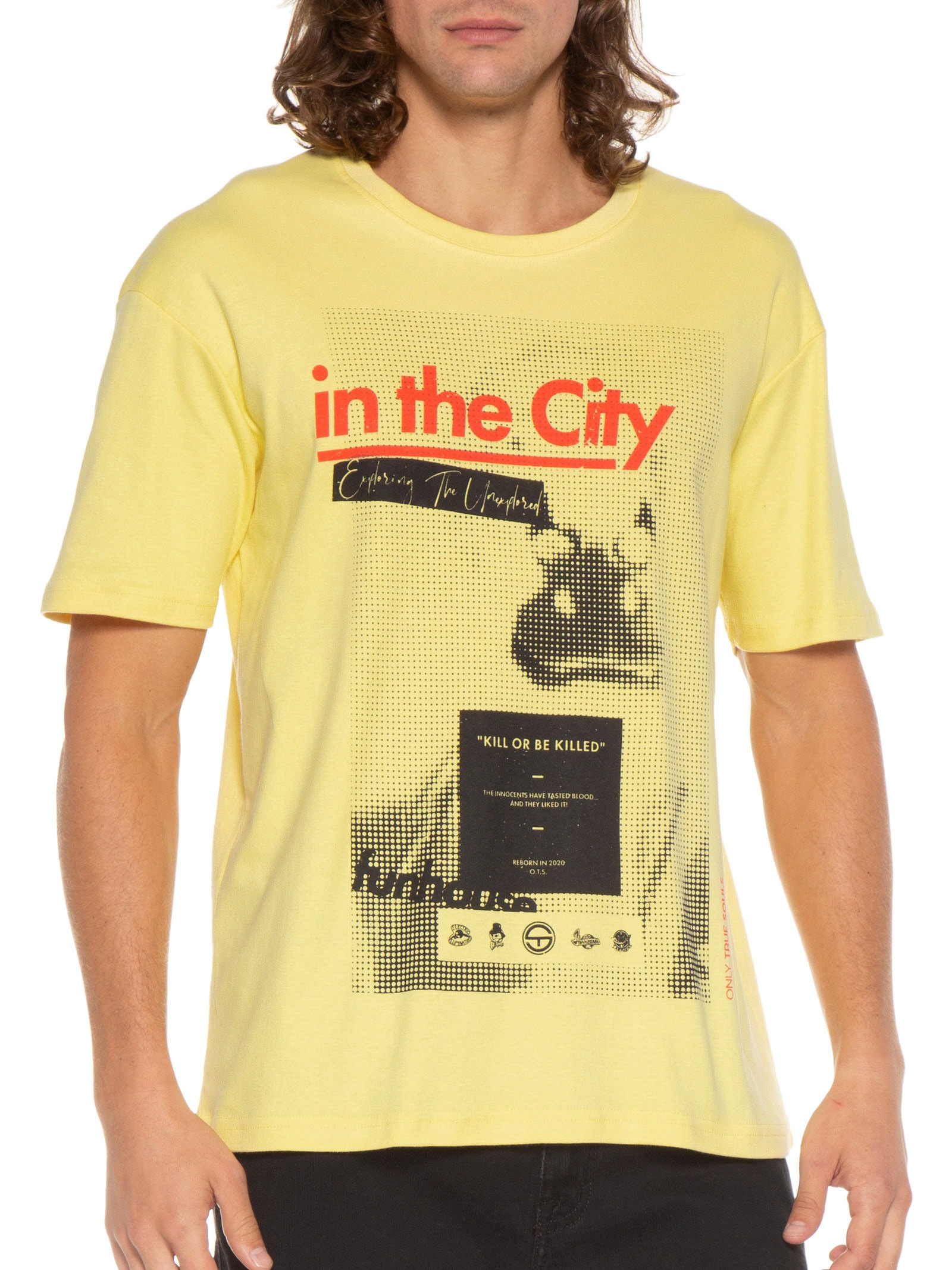 Camiseta Masculina In The City Amarelo Ots
