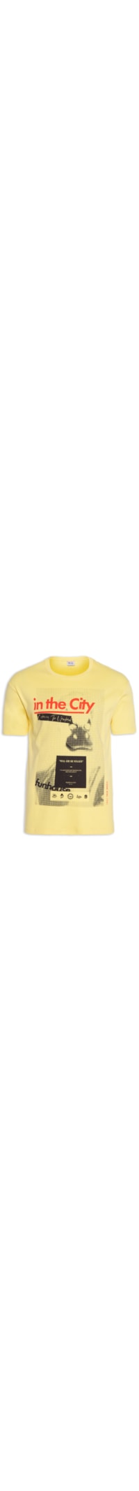 Camiseta Masculina In The City - Amarelo