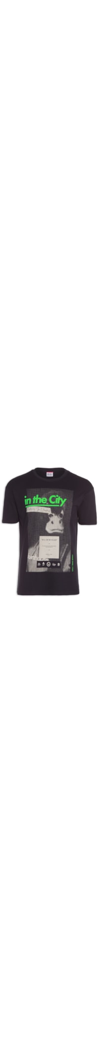 Camiseta Masculina In The City - Preto