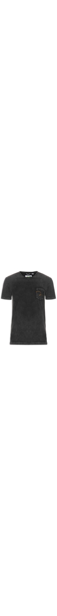 Camiseta Masculina Indigo Com Bolso - Preto