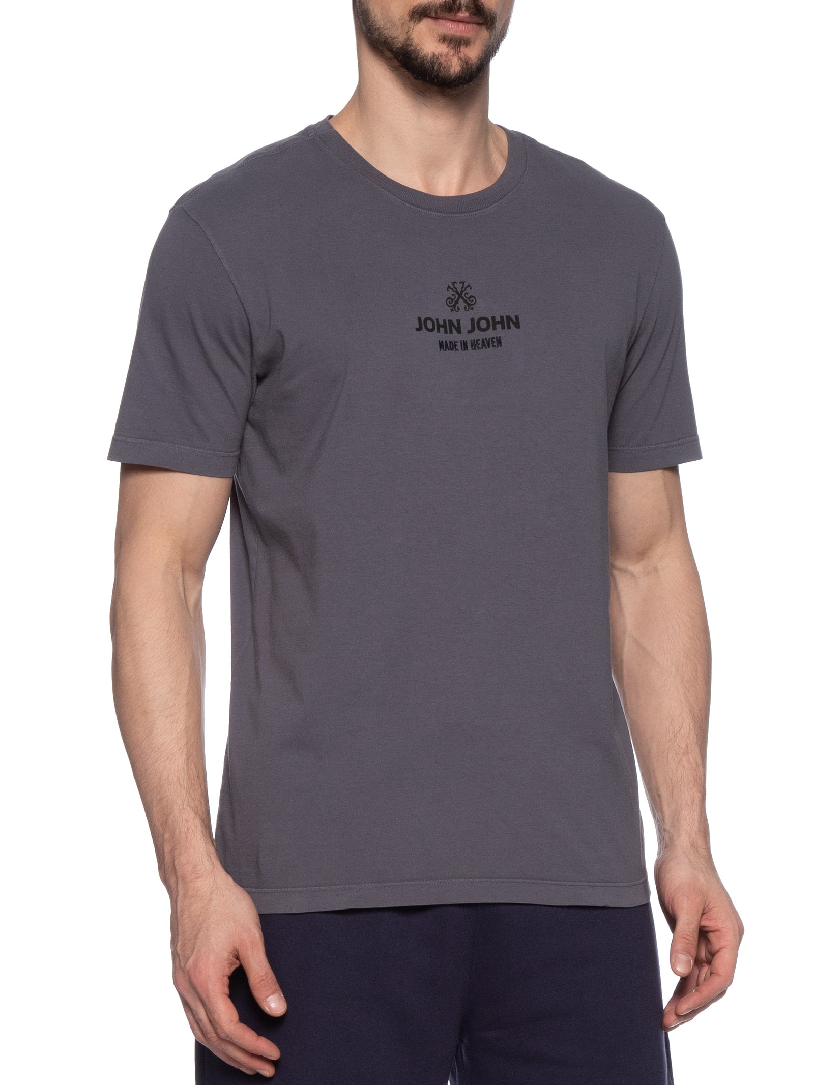 Camiseta Masculina Industry Cinza John John