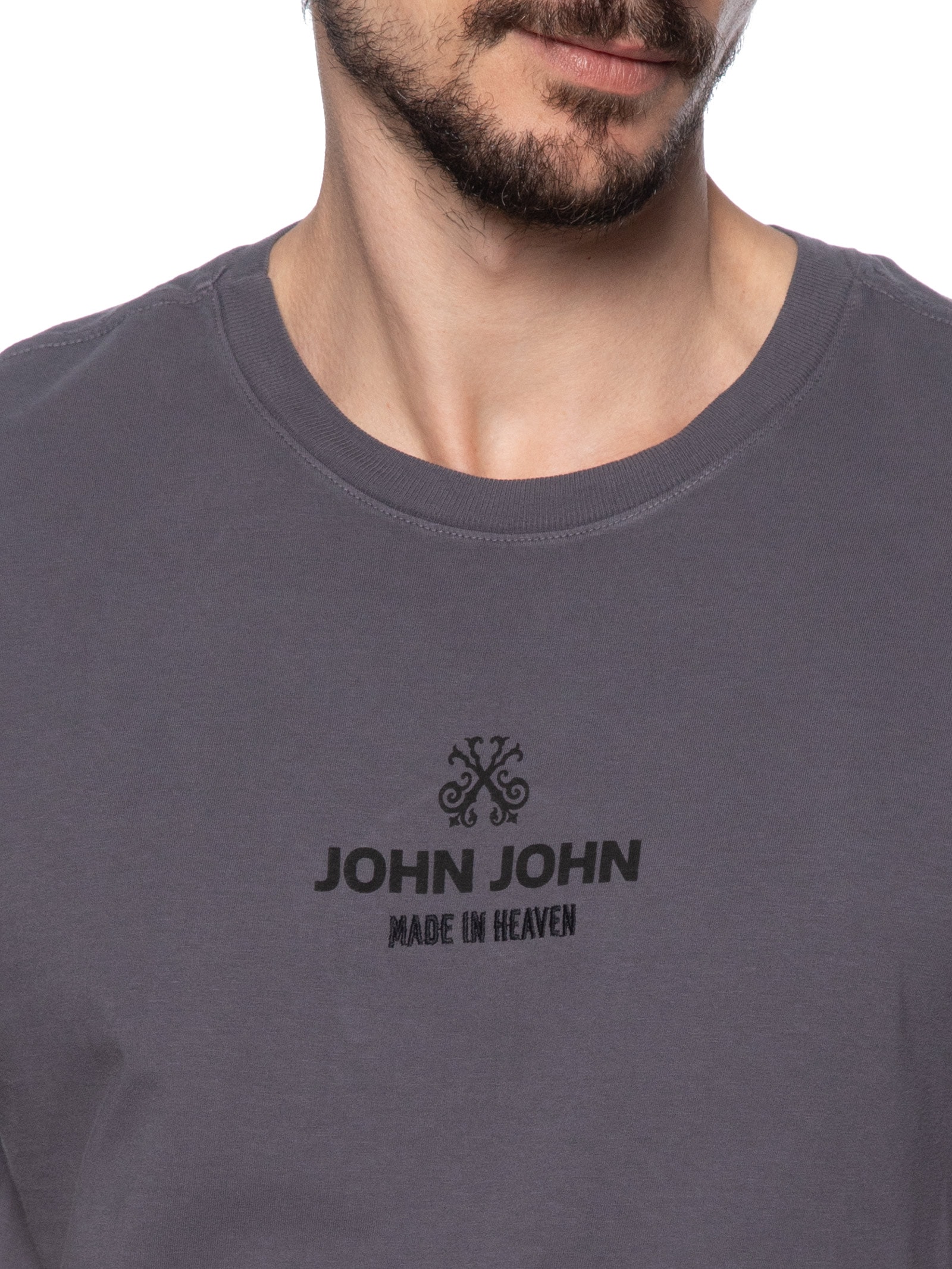 Camiseta Masculina Industry Cinza John John