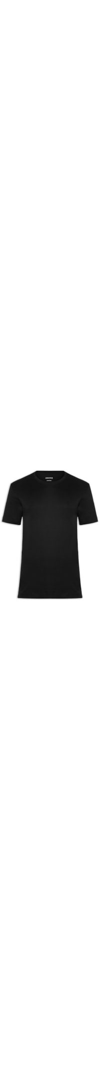 Camiseta Masculina Interlock Em Algodão Pima - Preto